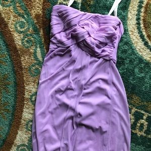 Strapless mini dress